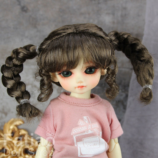 Fatiao - New Dollfie Yo-SD 1/6 BJD - Dolls Wig 6-7 inch - umber