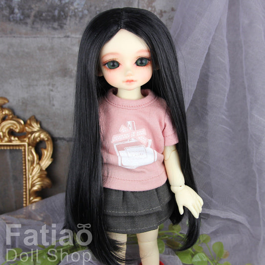 Fatiao - New Dollfie Yo-SD 1/6 BJD - Dolls Wig 6-7 inch - Black