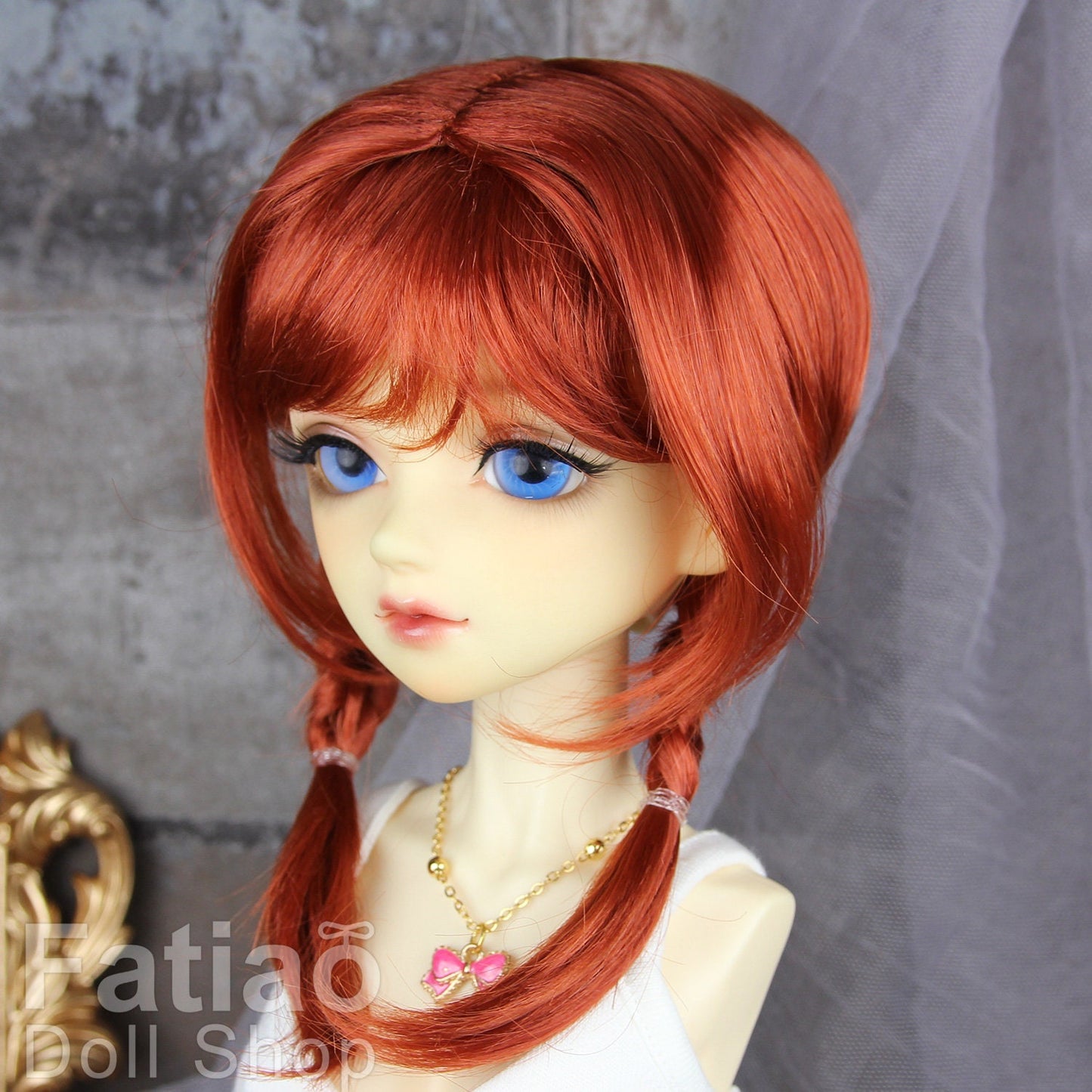 Fatiao - New Dollfie SD 1/3 BJD Volks Blythe Pullip Dolls Wig size 9-10" - Carrot