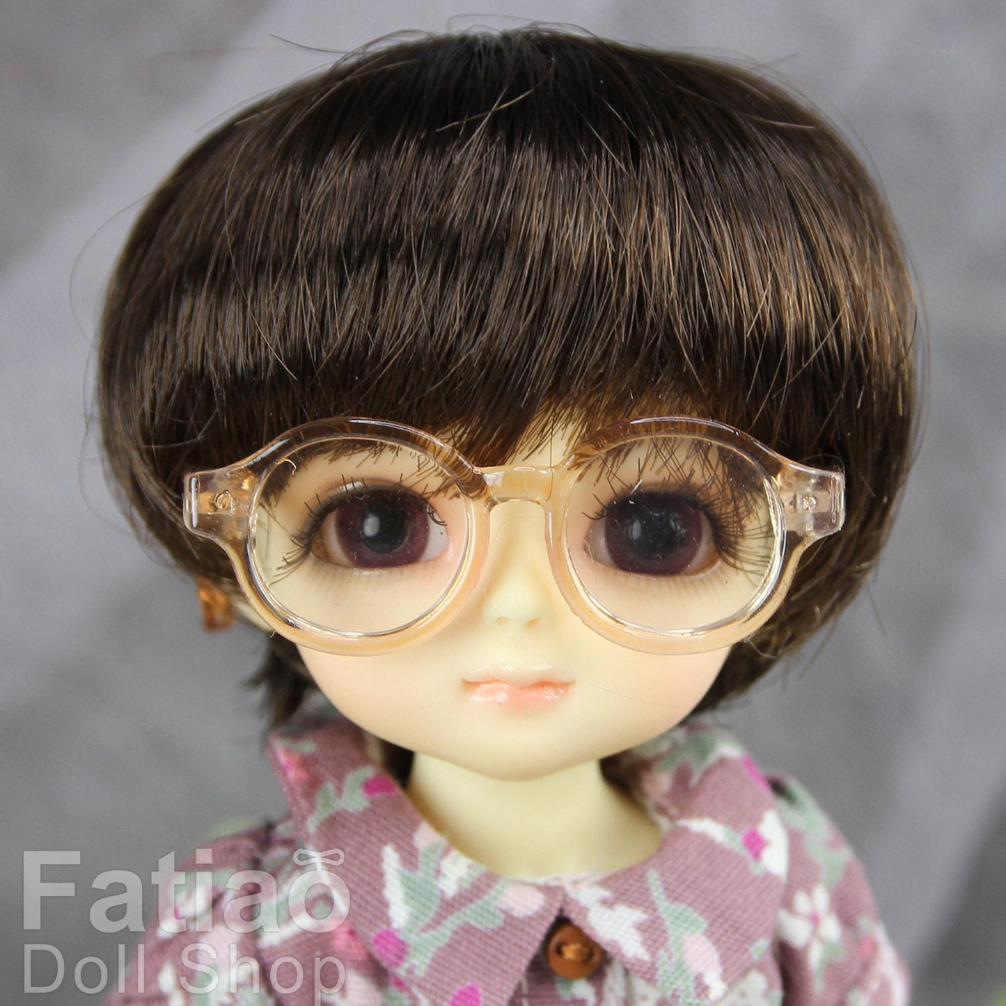 New fashion Full-Rim Dolls Plastic Glasses fit 1/8 1/6 BJD Lati Yellow / YOSD size