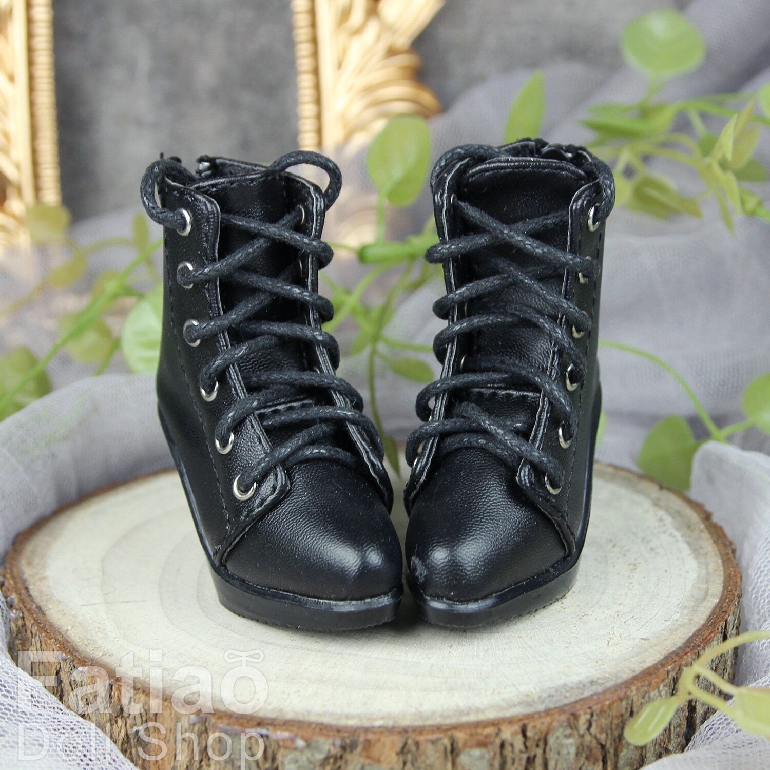 Fatiao - New 1/4 BJD Dollfie MSD High Heeled Shoes - Black (Size 5.5cm)