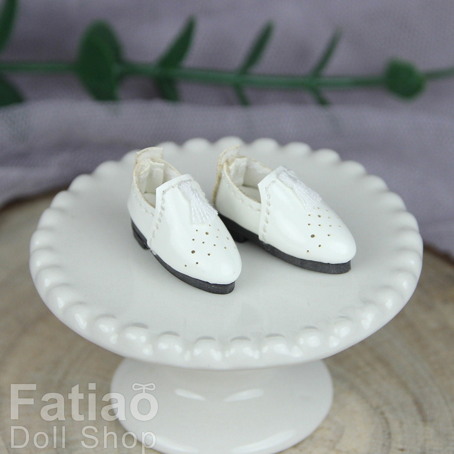Fatiao - New OB11 Obitsu 11 MiddleBlythe nendoroid 1/12 BJD Dolls Oxford tassel shoes (Size 2.2cm)
