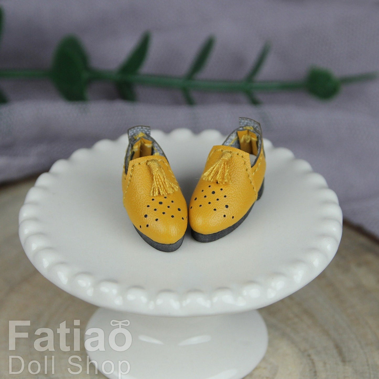 Fatiao - New OB11 Obitsu 11 MiddleBlythe nendoroid 1/12 BJD Dolls Oxford tassel shoes (Size 2.2cm)
