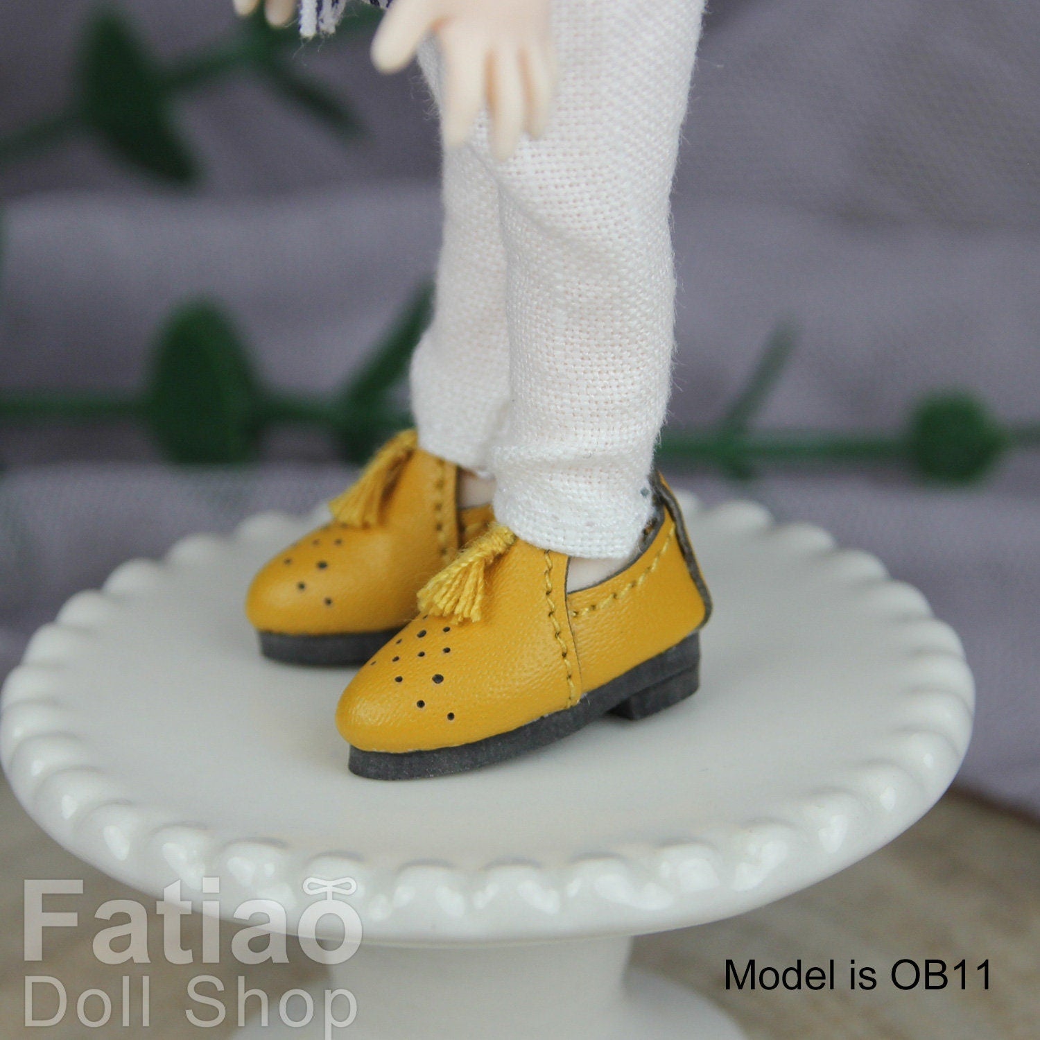 Fatiao - New OB11 Obitsu 11 MiddleBlythe nendoroid 1/12 BJD Dolls Oxford tassel shoes (Size 2.2cm)