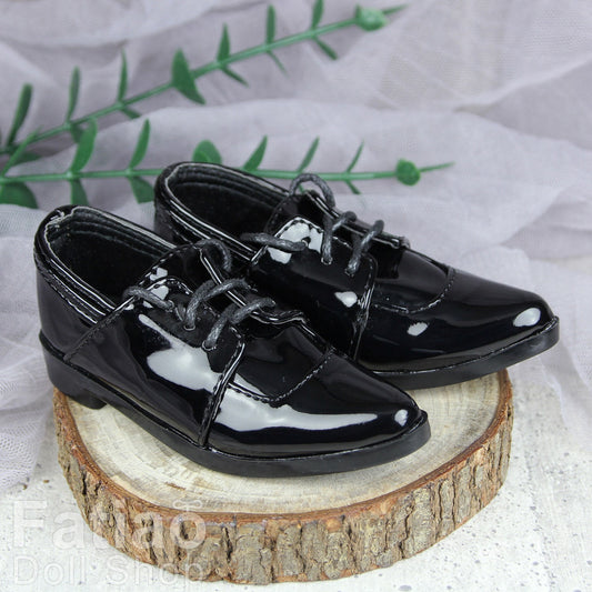 Fatiao - New 1/3 BJD Supper dollfie 13/17SD Boy Tip Leather Suit Shoes Black (Size 8.5cm)