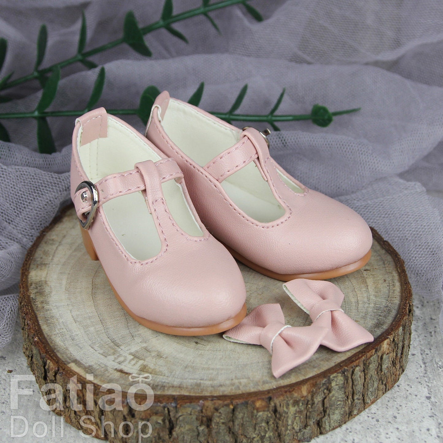 Fatiao - New 1/3 BJD Dollfie Dolls Mary Jane Shoes - Pink (Size 6.5cm)