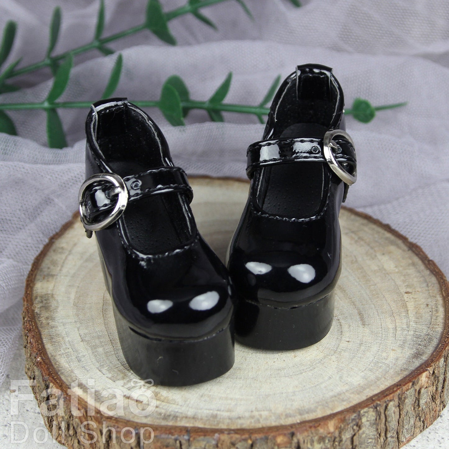 Fatiao - New 1/4 BJD Dollfie MSD High Heeled Shoes - Black (Size 5.5cm)