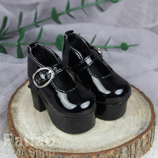 Fatiao - New 1/4 BJD Dollfie MSD High Heeled Shoes - Black (Size 5.5cm)