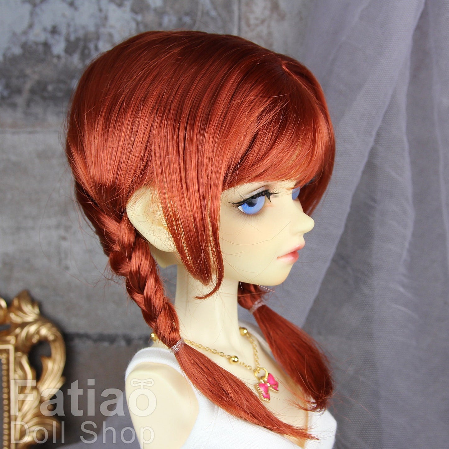 Fatiao - New Dollfie SD 1/3 BJD Volks Blythe Pullip Dolls Wig size 9-10" - Carrot