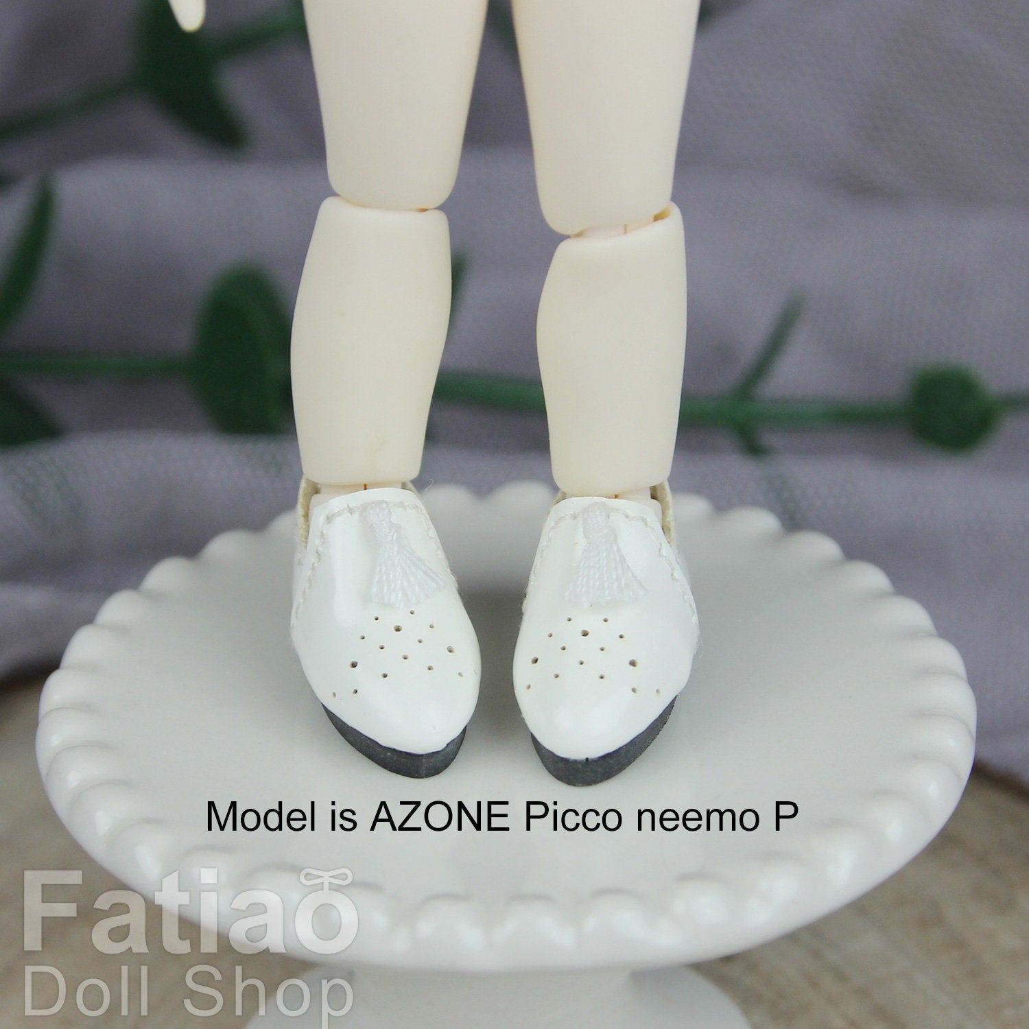 Fatiao - New OB11 Obitsu 11 MiddleBlythe nendoroid 1/12 BJD Dolls Oxford tassel shoes (Size 2.2cm)