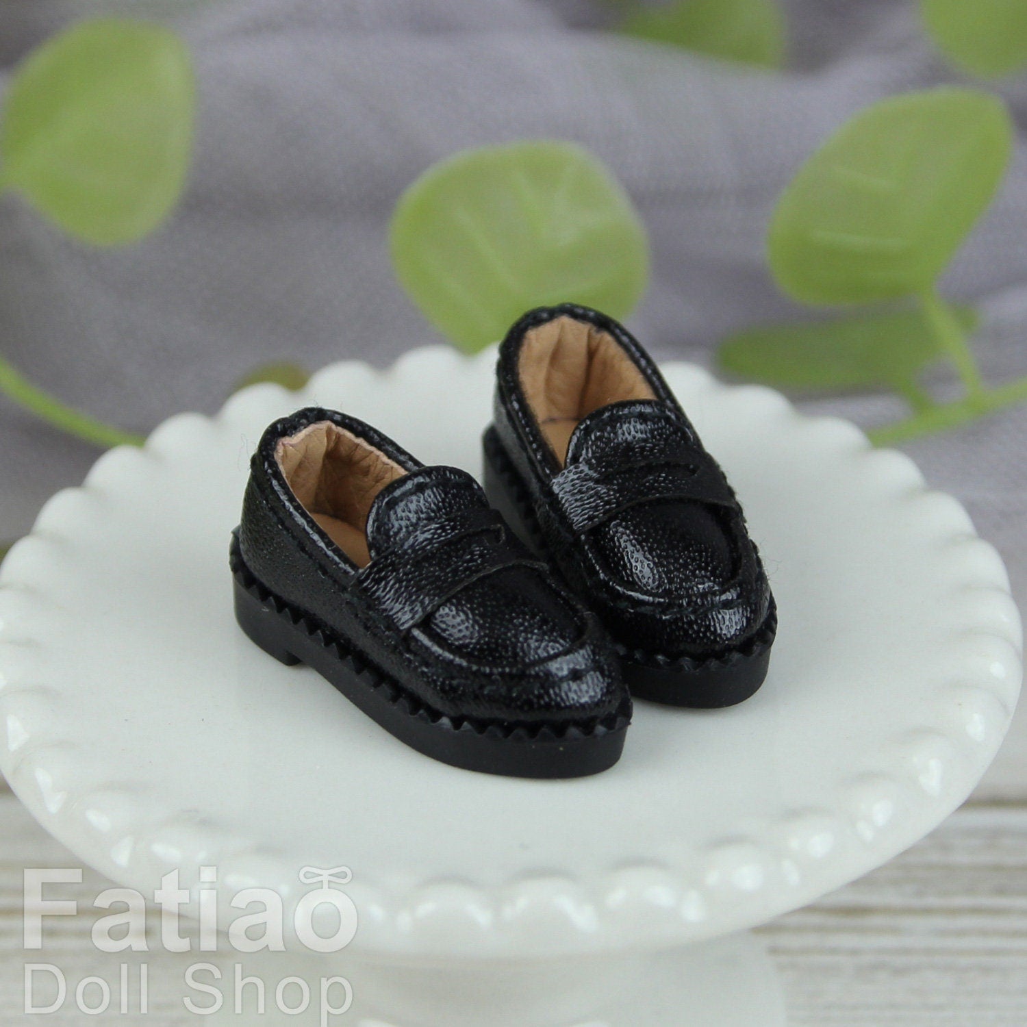 Fatiao - New Obitsu 11 OB11 1/12 BJD Nendoroid dolls leather Formal Oxford shoes