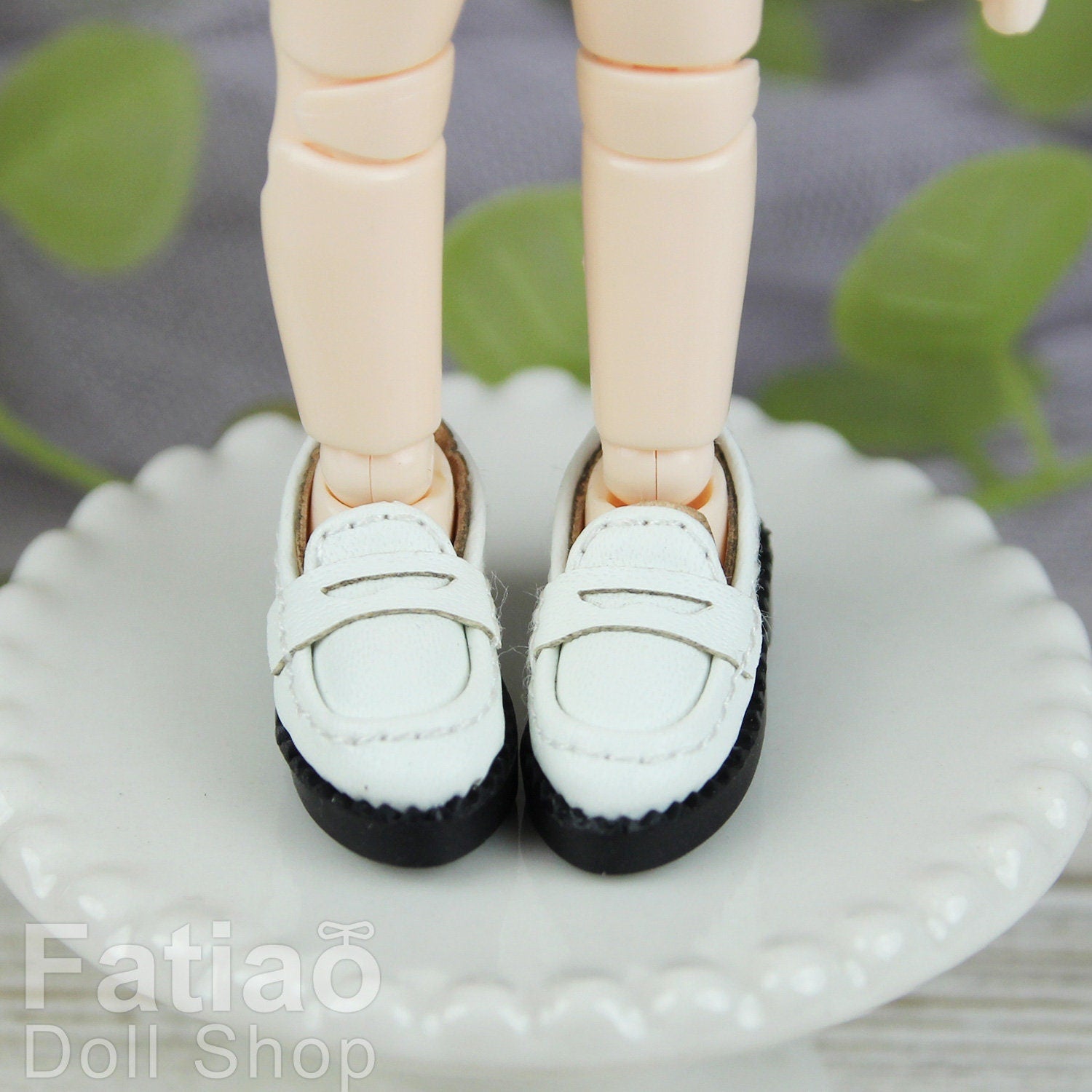 Fatiao - New Obitsu 11 OB11 1/12 BJD Nendoroid dolls leather Formal Oxford shoes