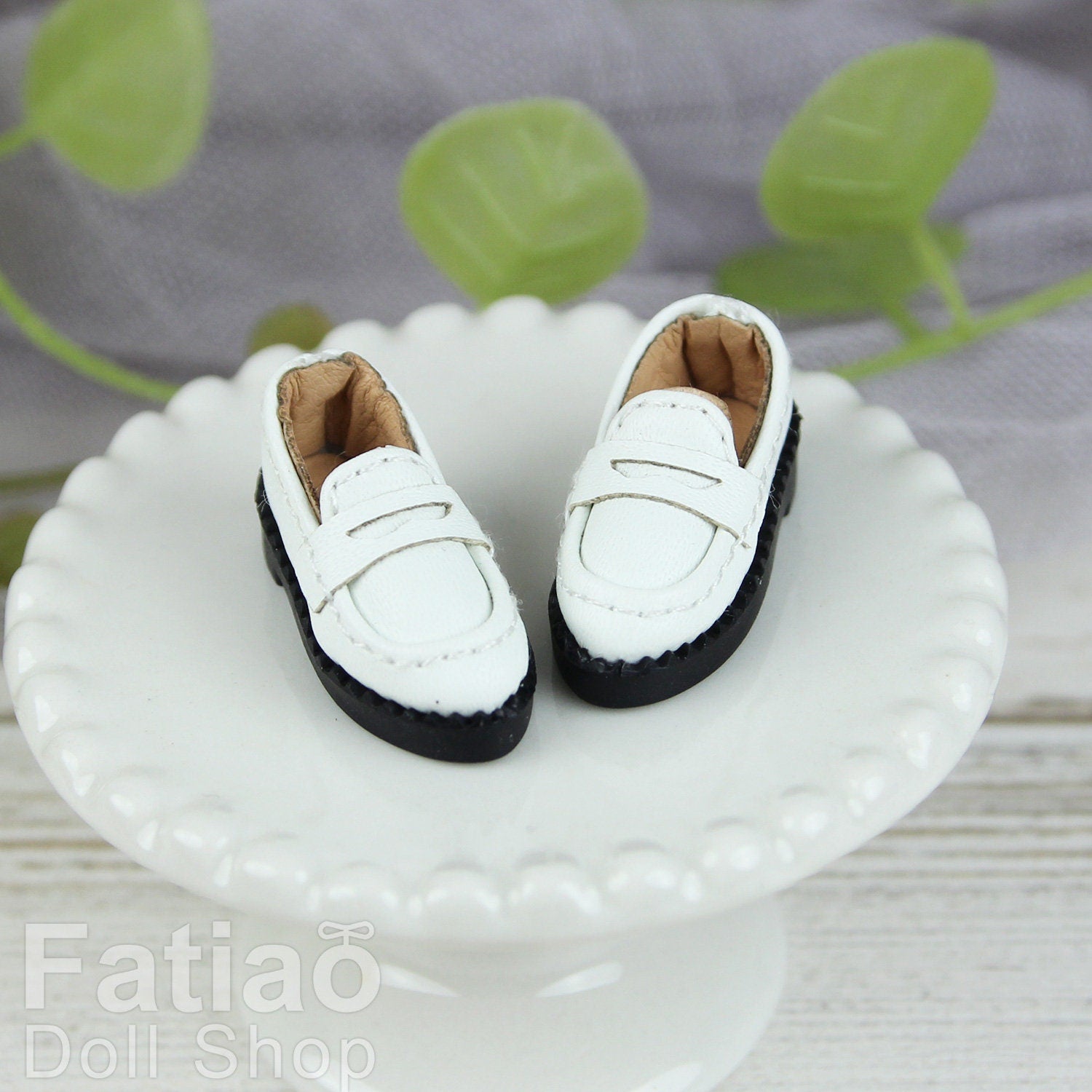 Fatiao - New Obitsu 11 OB11 1/12 BJD Nendoroid dolls leather Formal Oxford shoes