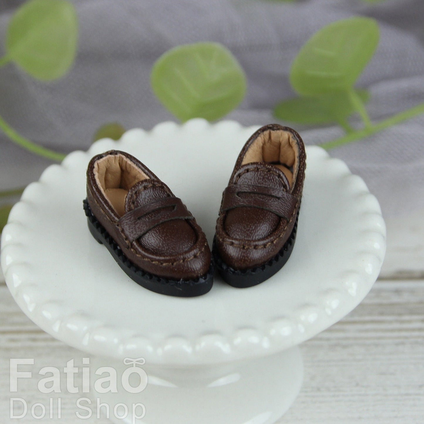 Fatiao - New Obitsu 11 OB11 1/12 BJD Nendoroid dolls leather Formal Oxford shoes