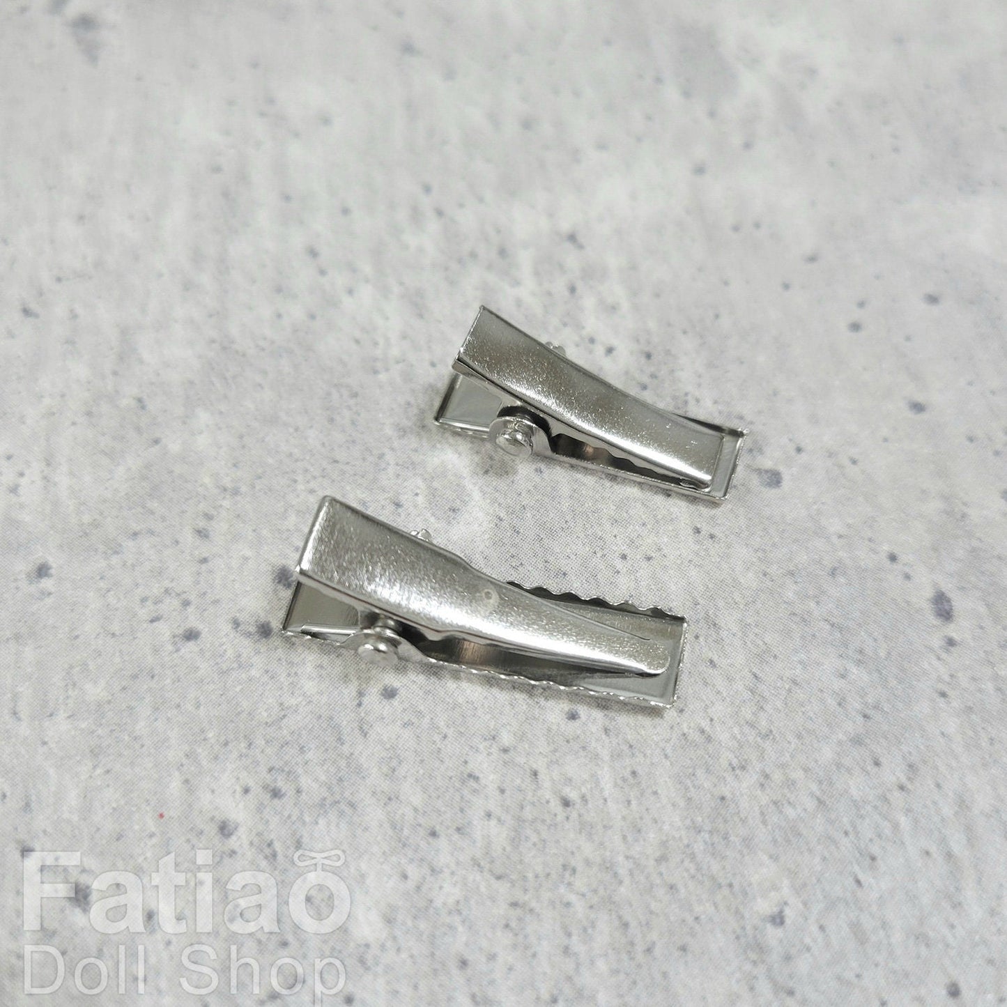 2cm / 2.5cm Dolls BJD mini Hair clip barrette clip / silver