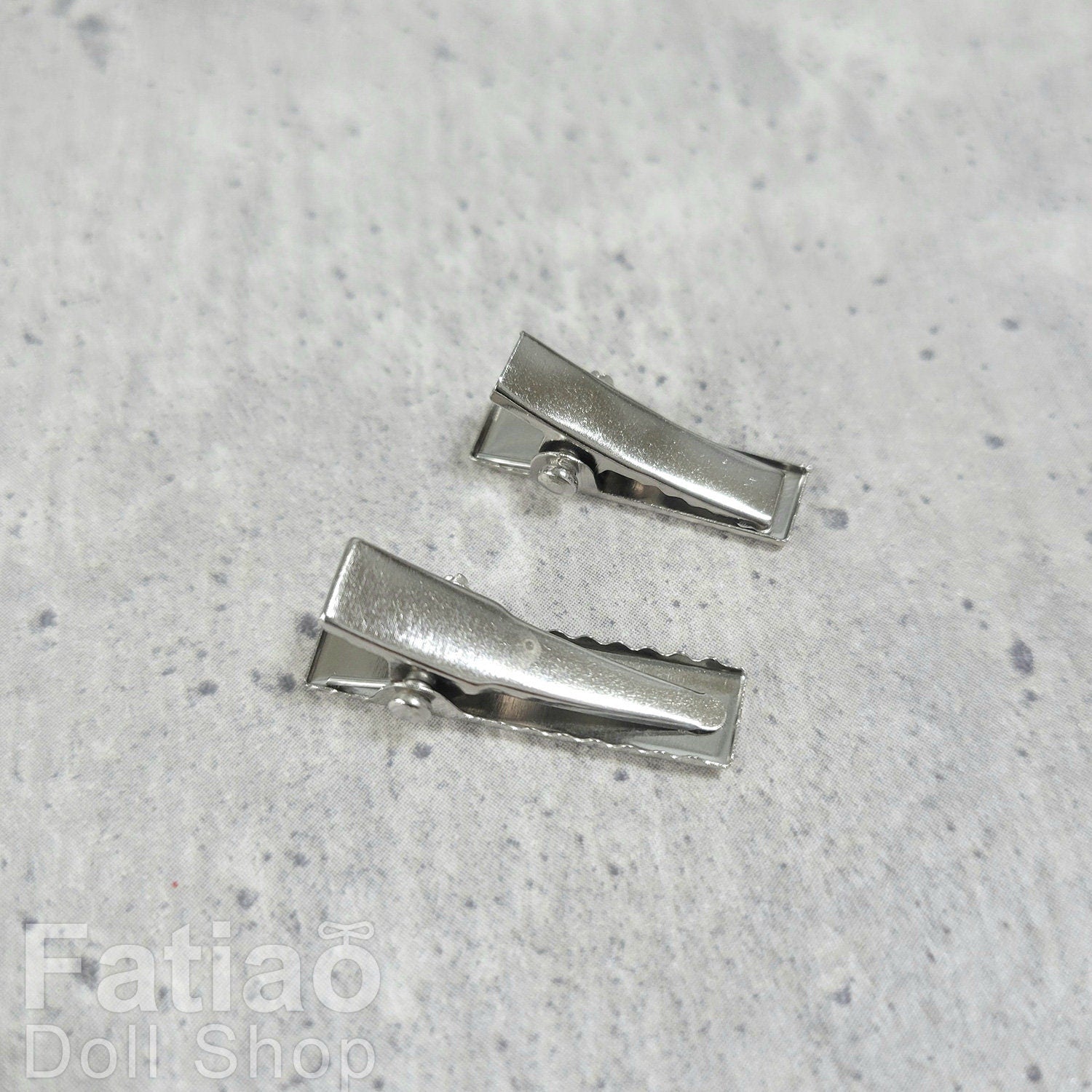 2cm / 2.5cm Dolls BJD mini Hair clip barrette clip / silver