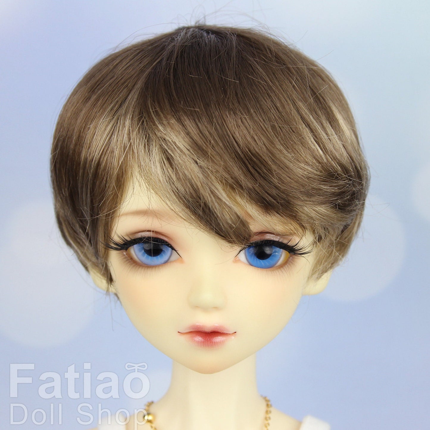 Fatiao - New Dollfie SD 1/3 BJD Volks Blythe Pullip Dolls Wig size 9-10" - Umber & Baby Brown