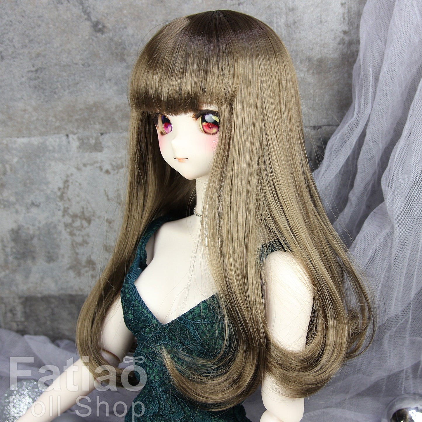 Fatiao - New Dollfie SD 1/3 BJD Dolls Wig size 8-9" - umber