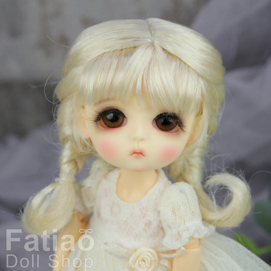 Fatiao - BJD Dollfie Lati Yellow Pukifee 5-6" Angel Doll Wig - Blonde