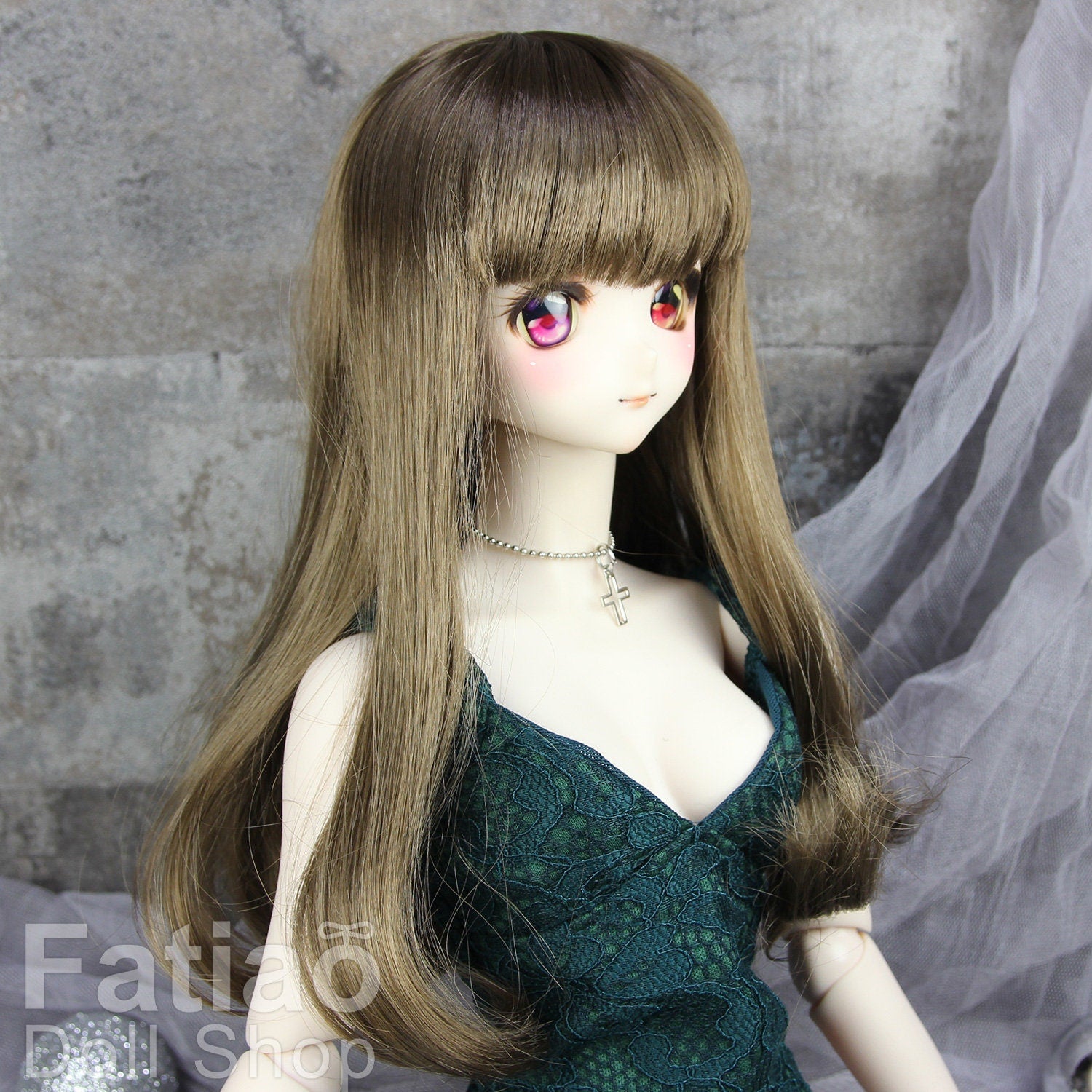 Fatiao - New Dollfie SD 1/3 BJD Dolls Wig size 8-9" - umber