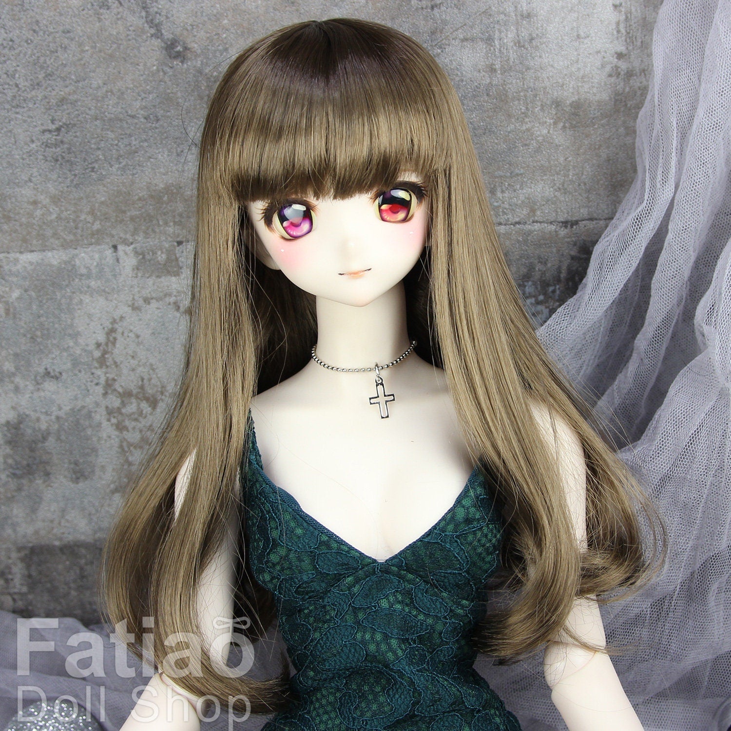 Fatiao - New Dollfie SD 1/3 BJD Dolls Wig size 8-9" - umber