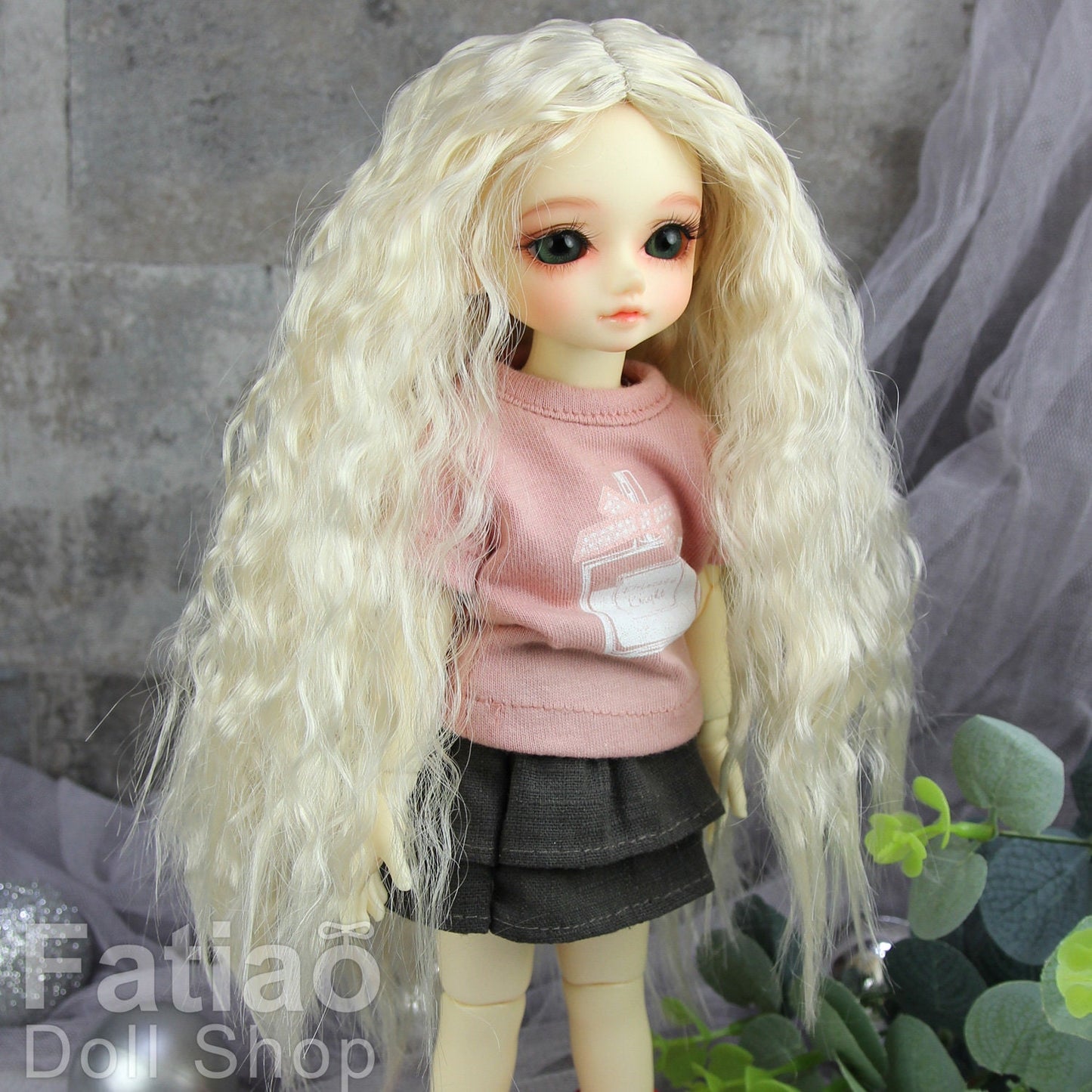 Fatiao - New Dolls Wig Dollfie Yo-SD 1/6 BJD 6-7" size Blonde