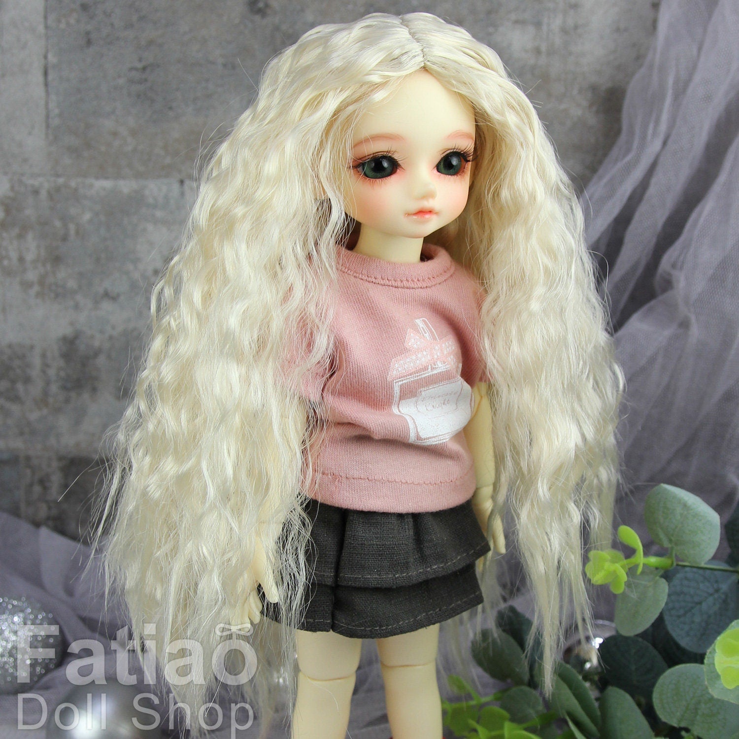 Fatiao - New Dolls Wig Dollfie Yo-SD 1/6 BJD 6-7" size Blonde