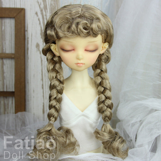 Fatiao - New Dollfie MSD Kaye Wiggs 1/4 BJD Size 7-8 inch - Baby Brown Dolls Wig