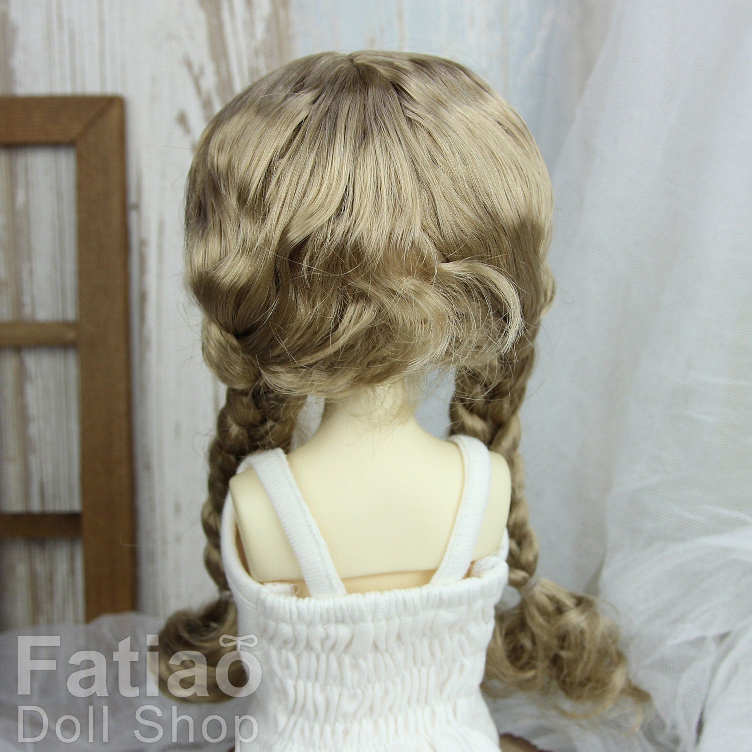 Fatiao - New Dollfie MSD Kaye Wiggs 1/4 BJD Size 7-8 inch - Baby Brown Dolls Wig