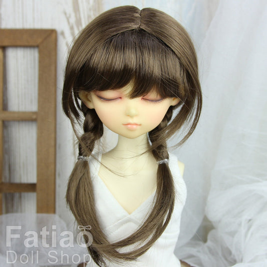 Fatiao - New Dollfie MSD Kaye Wiggs little darling doll 1/4 BJD Size 7-8 inch Dolls Wig - umber
