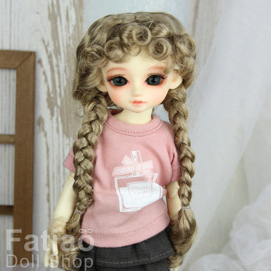 Fatiao - New Dolls Wig Dollfie Yo-SD 1/6 BJD 6-7" - Baby Brown