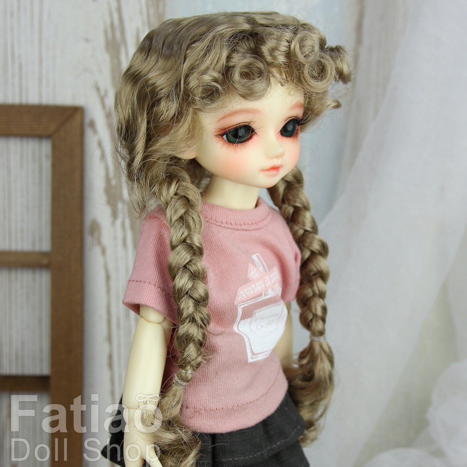 Fatiao - New Dolls Wig Dollfie Yo-SD 1/6 BJD 6-7" - Baby Brown