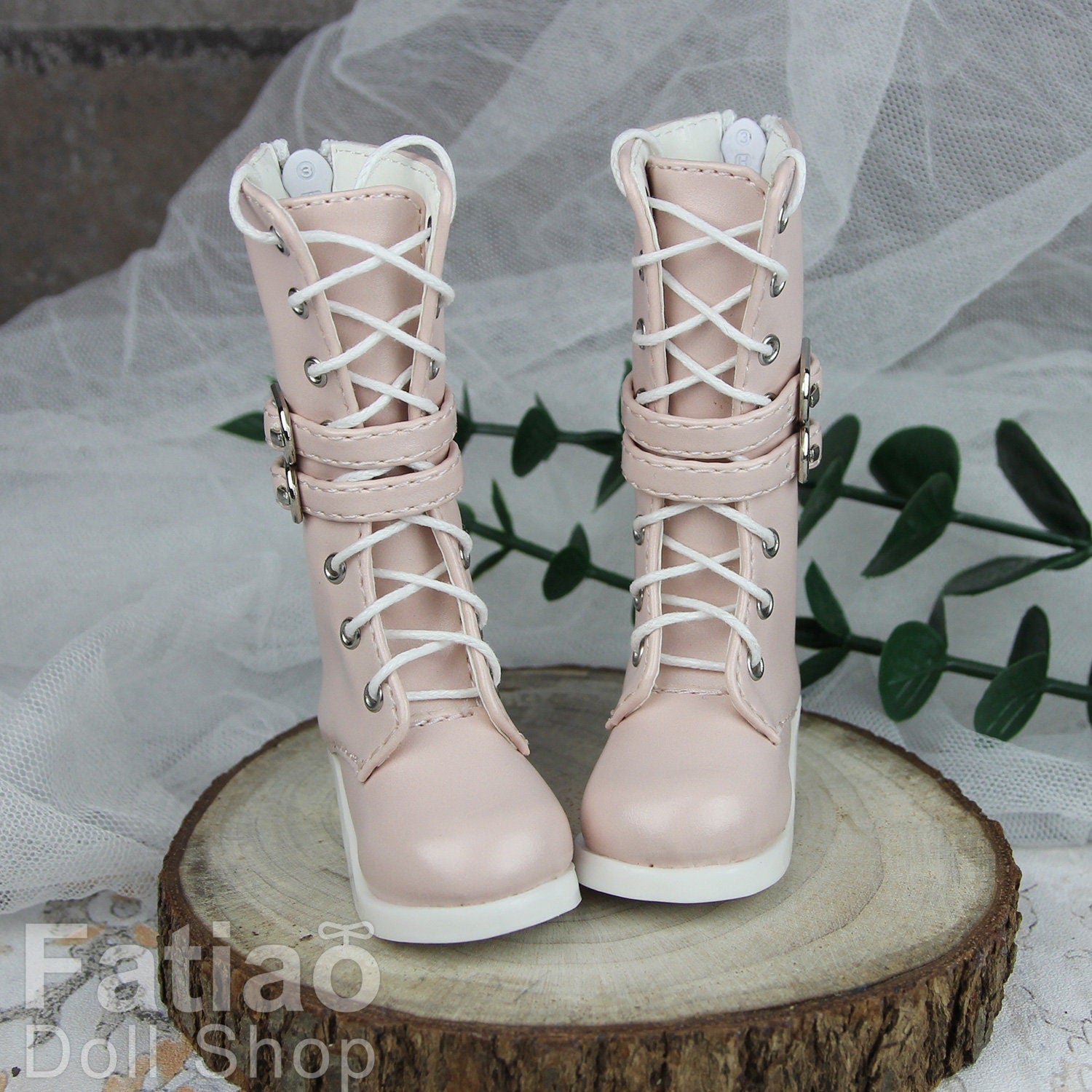 Fatiao - New 1/4 BJD MSD Dollfie Dolls Shoes Boots - Pink (Size 5.5cm)