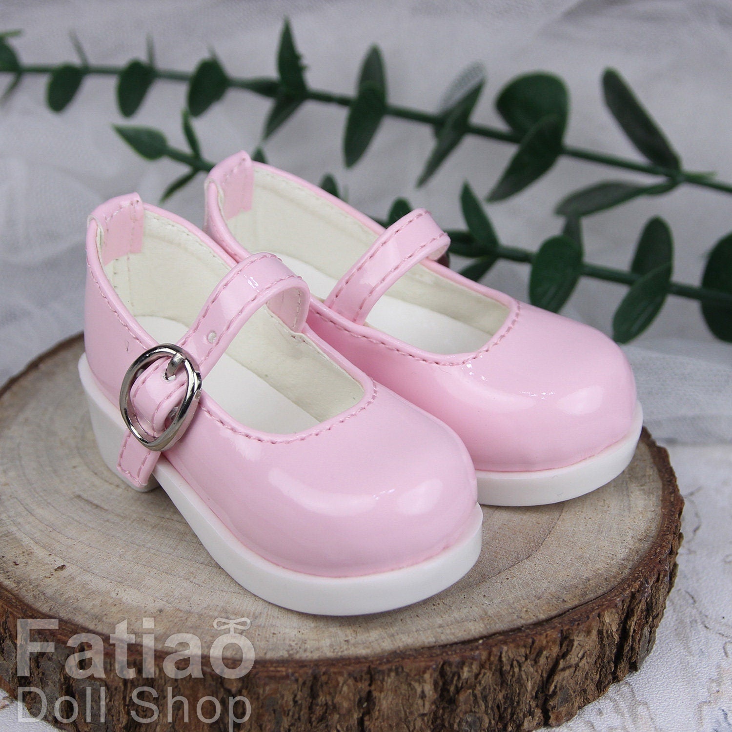 Fatiao - New 1/3 BJD Dollfie Dolls Mary Jane Shoes - Pink (Size 6.5cm)