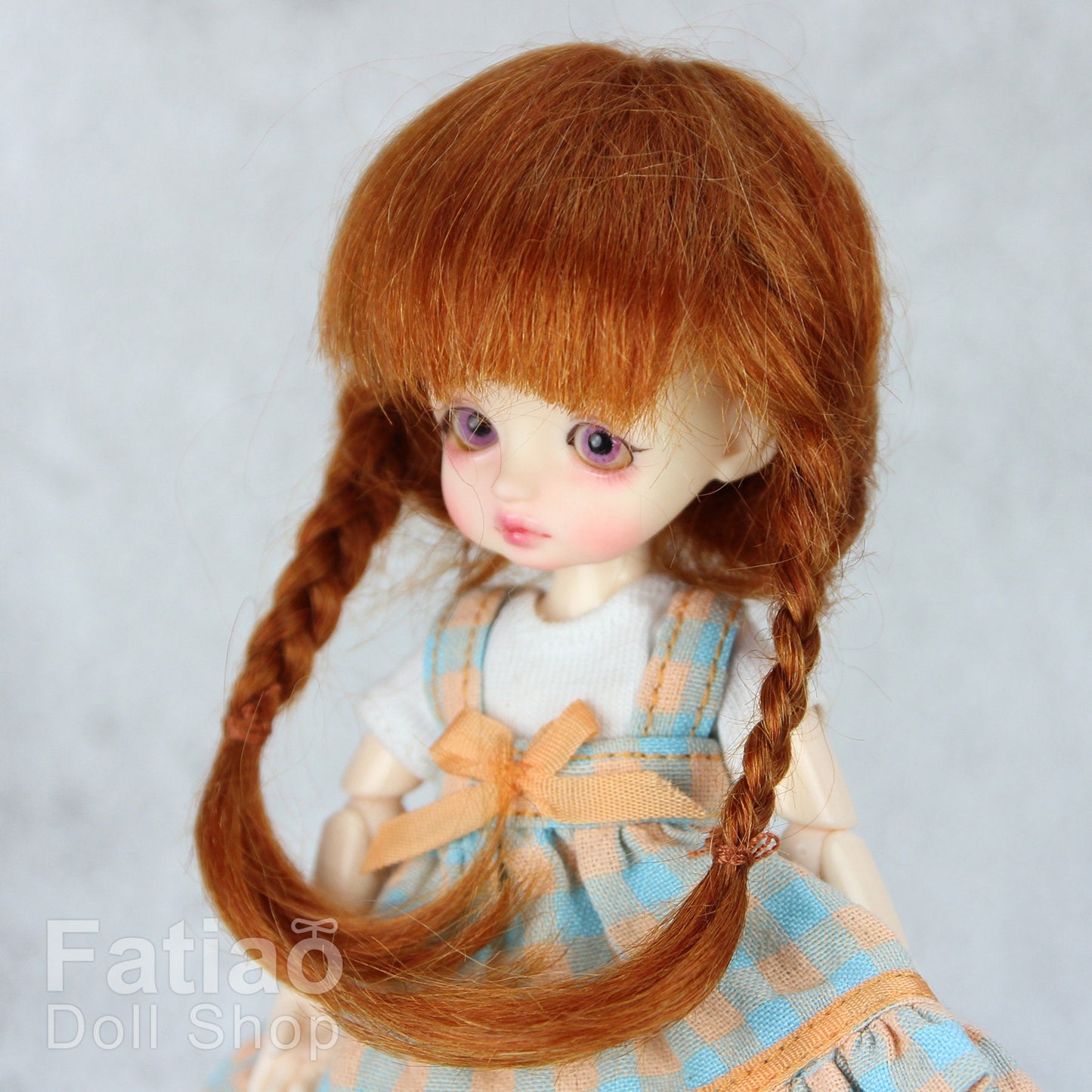 Fatiao - New BJD Dollfie pukipuki BF Pocket 3-4" Mohair Doll Wig - Carrot