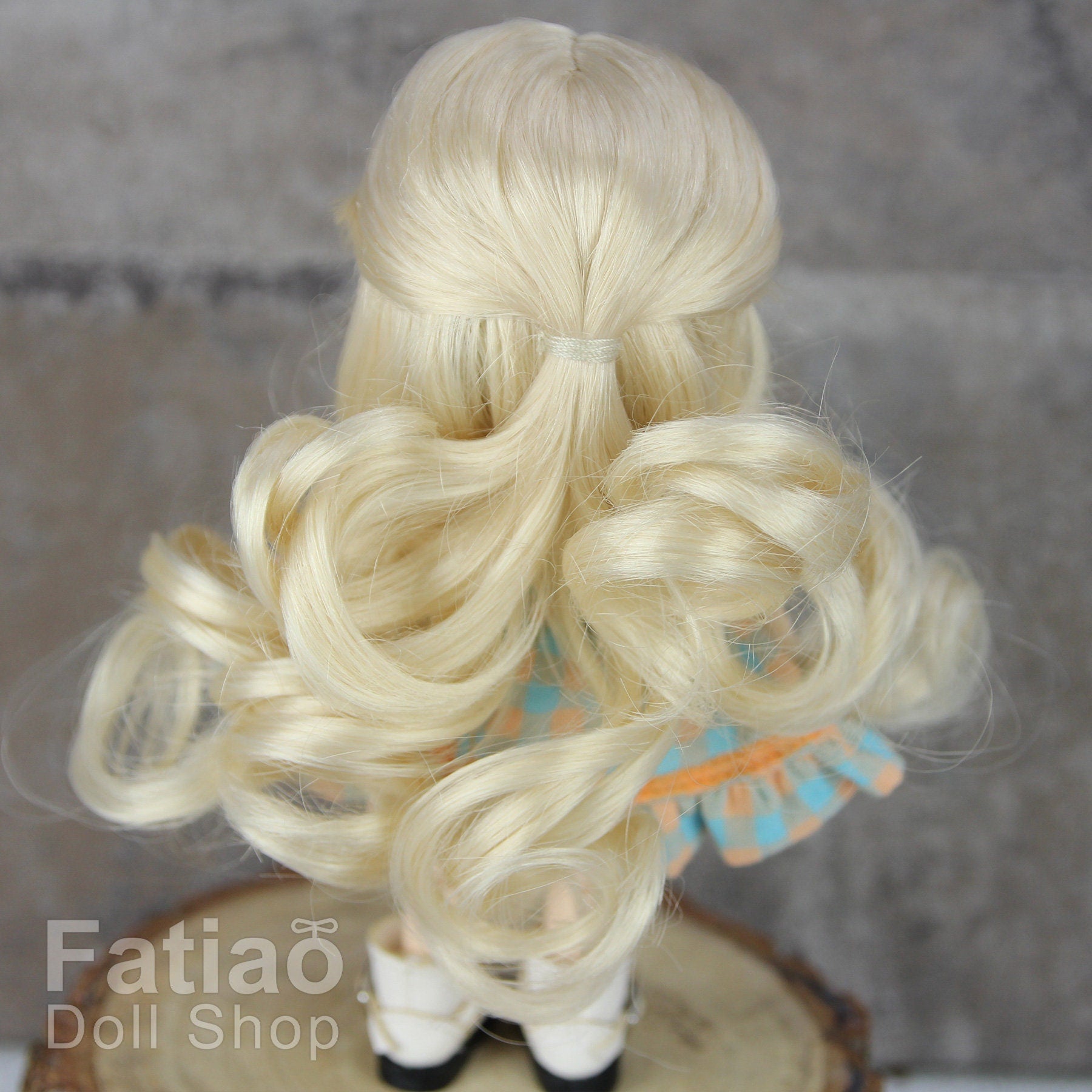 Fatiao - New BJD Dollfie pukipuki BF Pocket 3-4" Doll Wig - Blonde