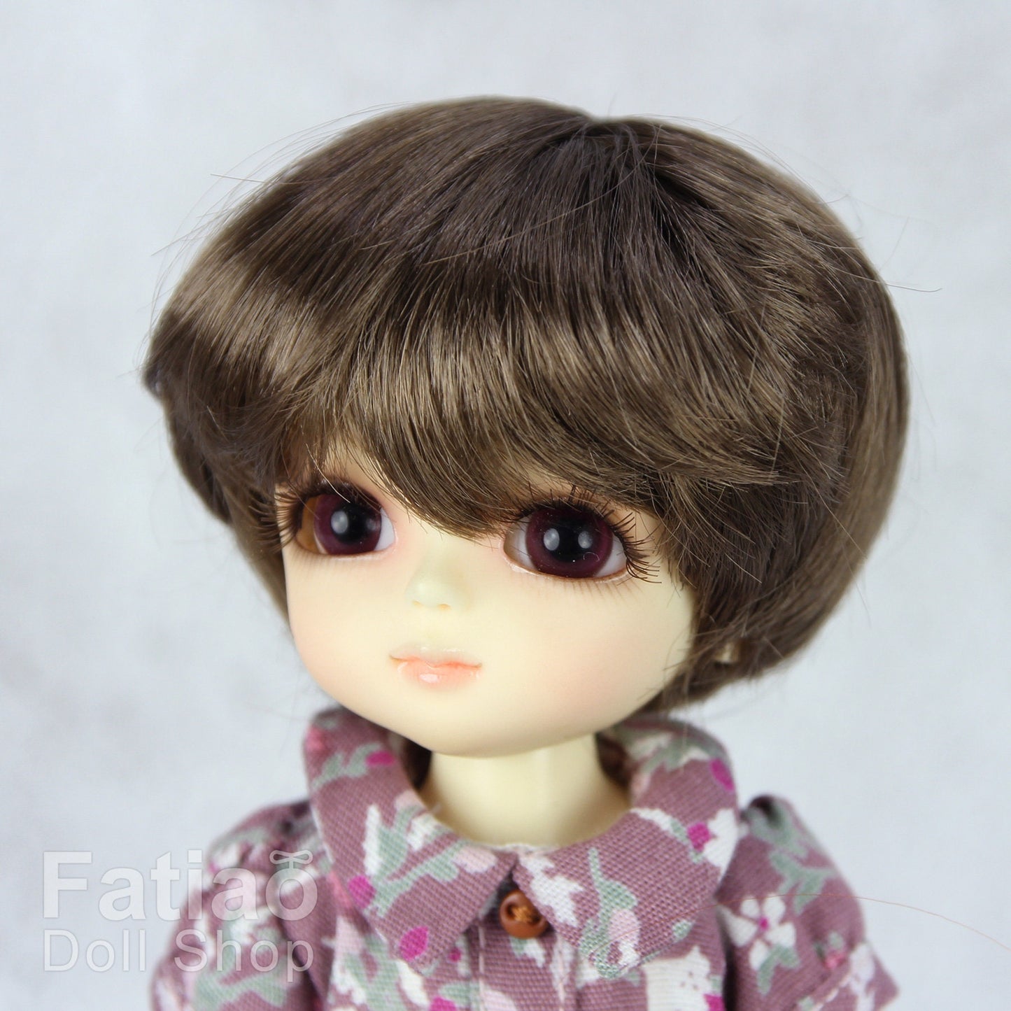 Fatiao - Dollfie Lati Yellow Pukifee Luts Tiny 5-6" BJD Doll Wig - umber