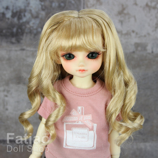Fatiao - New Dolls Wig Dollfie Yo-SD 1/6 BJD 6-7" size - Cream gold