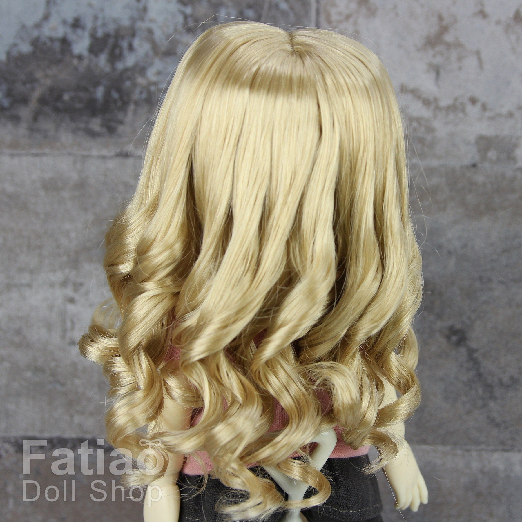 Fatiao - New Dolls Wig Dollfie Yo-SD 1/6 BJD 6-7" size - Cream gold
