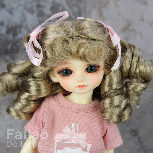 Fatiao - New Dolls Wig Dollfie Yo-SD 1/6 BJD 6-7" size Baby Brown