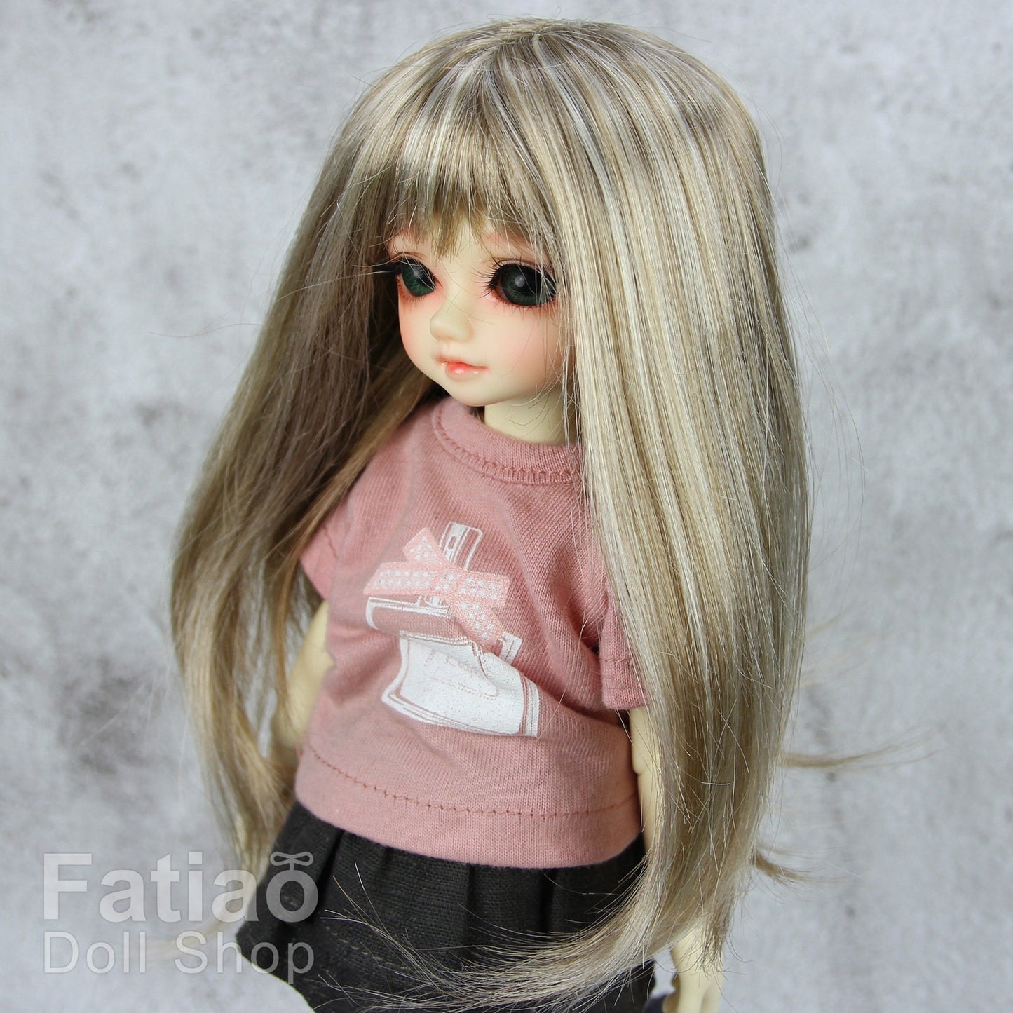 Fatiao - New Dolls Wig Dollfie Yo-SD 1/6 BJD 6-7" size - Blonde mix Baby Brown