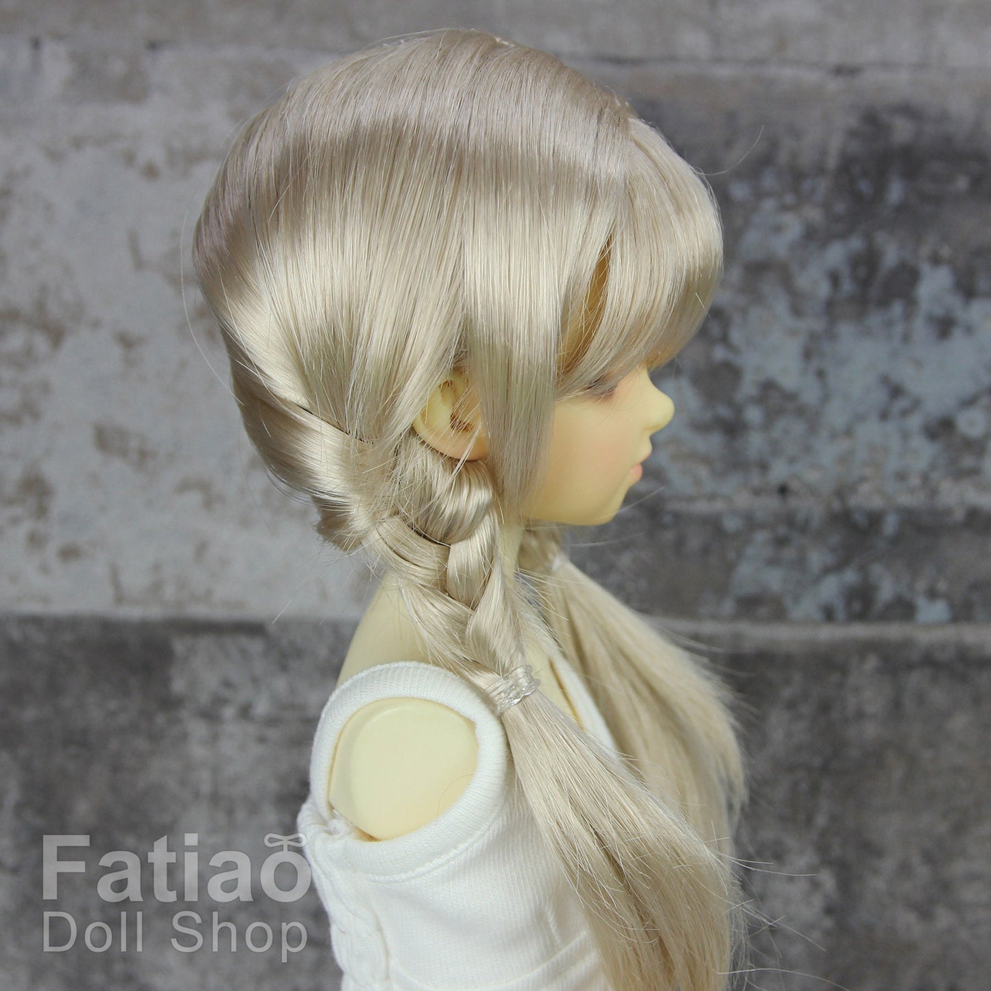 Fatiao - New Dollfie MSD Kaye Wiggs little darling doll 1/4 BJD Size 7-8 inch Dolls Wig - Linen Gold