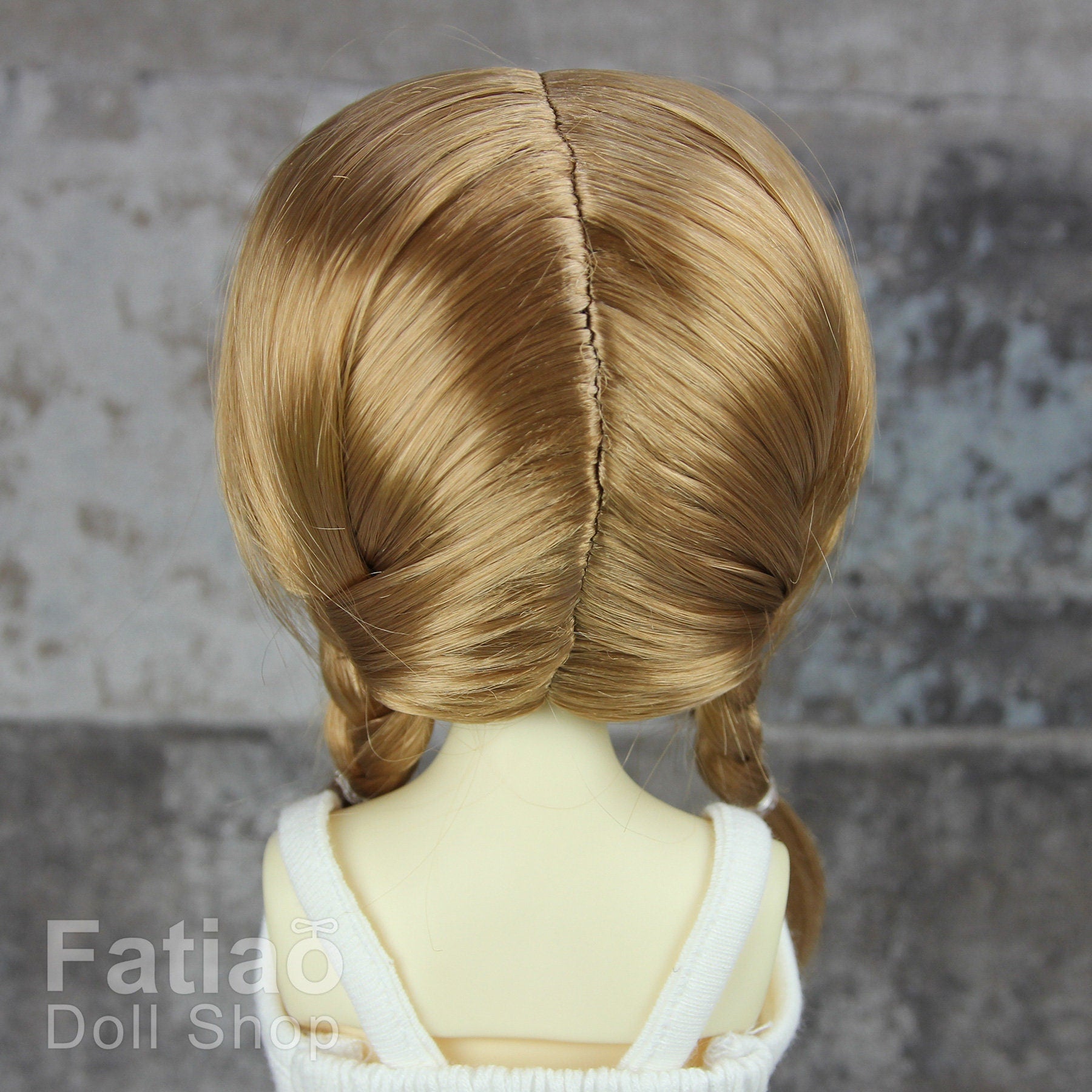 Fatiao - New Dollfie MSD Kaye Wiggs little darling doll 1/4 BJD Size 7-8 inch Dolls Wig - Ocher