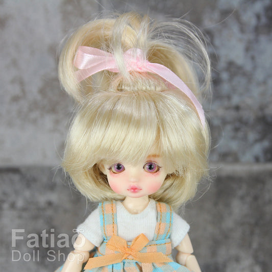 Fatiao - New BJD Dollfie pukipuki BF Pocket 3-4" Doll Wig - Blonde
