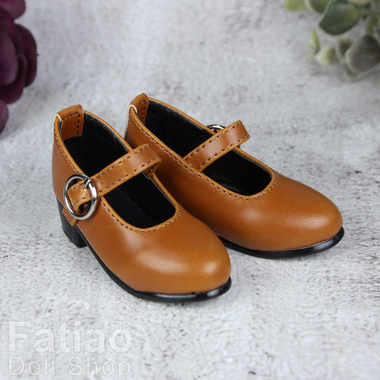 Fatiao - New 1/3 BJD Dollfie Dolls Mary Jane Shoes - Brown (Size 6.5cm)