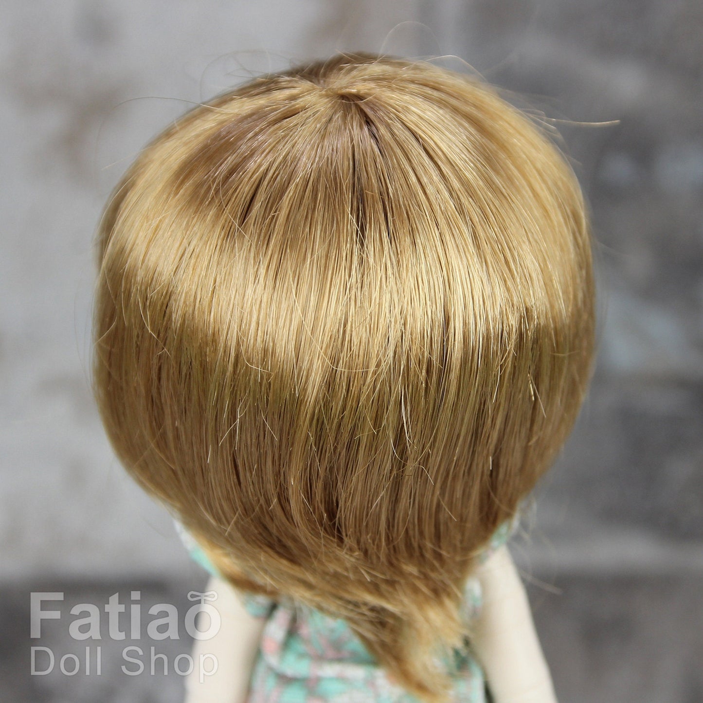Fatiao - New Dollfie little pullip DAL nendoroid BJD Dolls Wig - size 4-5 inch - Ocher