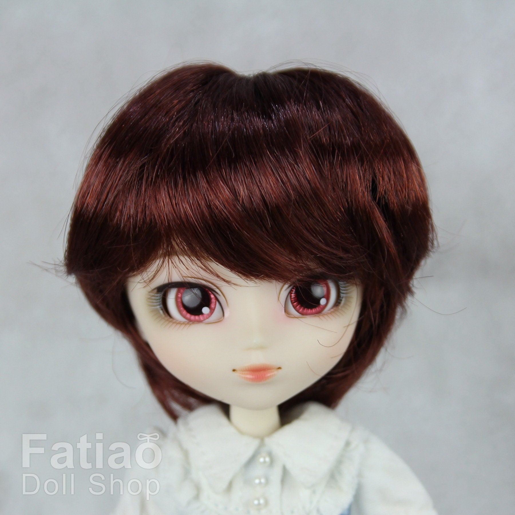 Fatiao - New Dollfie little pullip DAL Nendoroid BJD Dolls Wig - size 4-5" - Chocolate