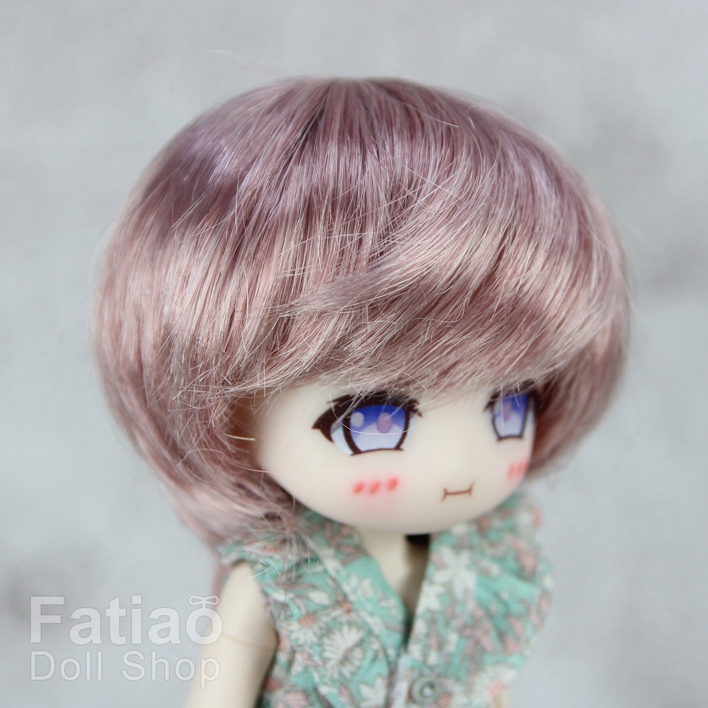 Fatiao - New Dollfie little pullip DAL Nendoroid BJD Dolls Wig - size 4-5" - Pink & Deep pink