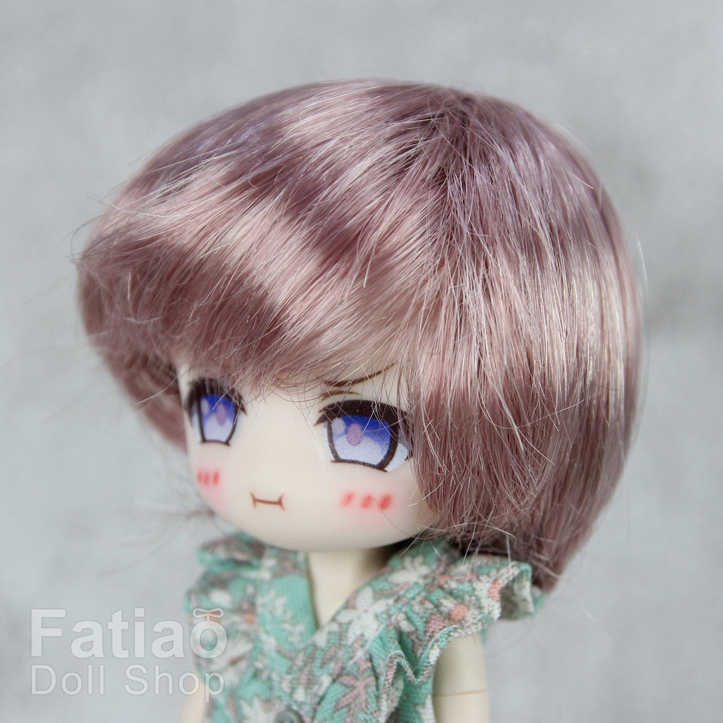 Fatiao - New Dollfie little pullip DAL Nendoroid BJD Dolls Wig - size 4-5" - Pink & Deep pink