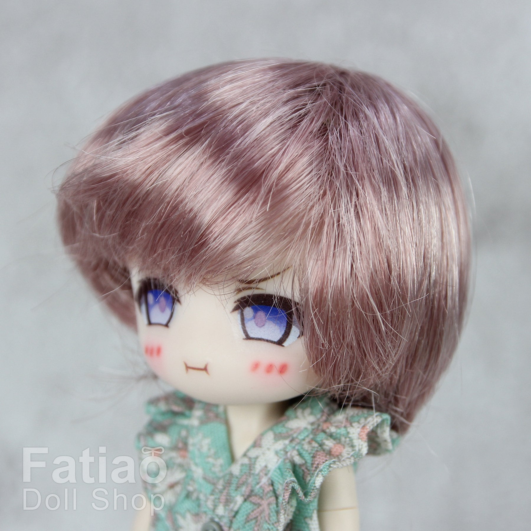 Fatiao - New Dollfie little pullip DAL Nendoroid BJD Dolls Wig - size 4-5" - Pink & Deep pink